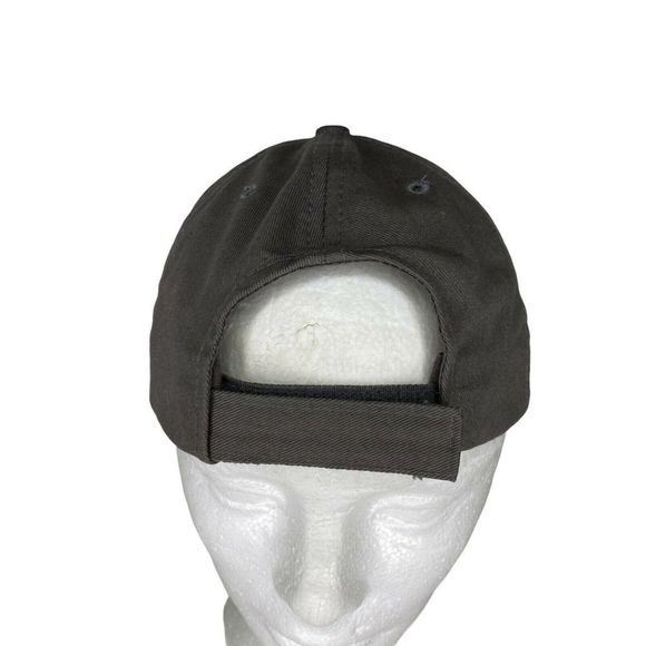 Adidas Dad Hat Grey White Baseball Cap Simple Golf Spell Out Essential Logo - Picture 4 of 5